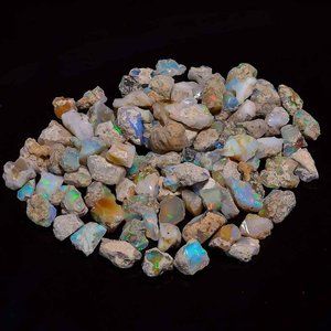 200.00 Cts. 100% Natural Raw Ethiopian Opal Fire Play Rough Cabochon Chakra Lot